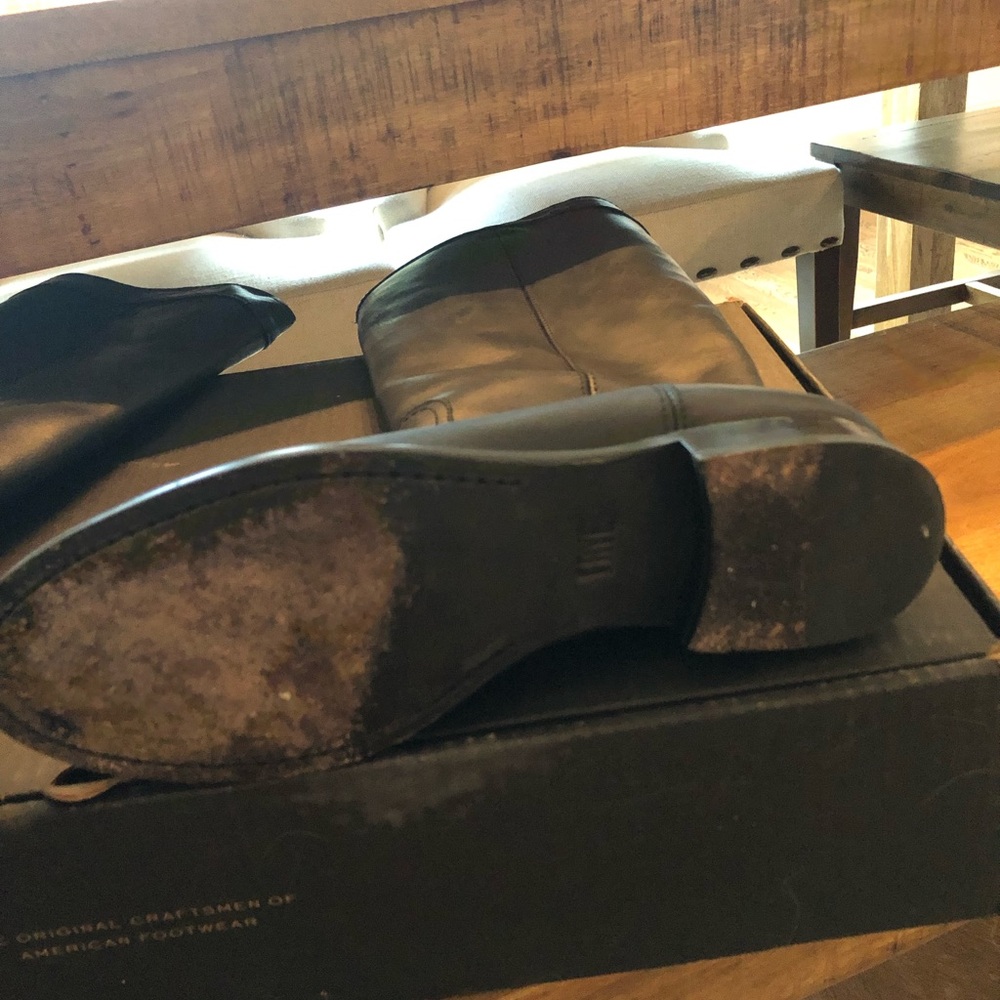 Frye Cara Roper Leather Riding Boots - Picture 8 of 10